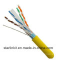 Rechenzentrum 10g 600MHz CAT6A Geschirmtes STP LAN Kabel Gelb